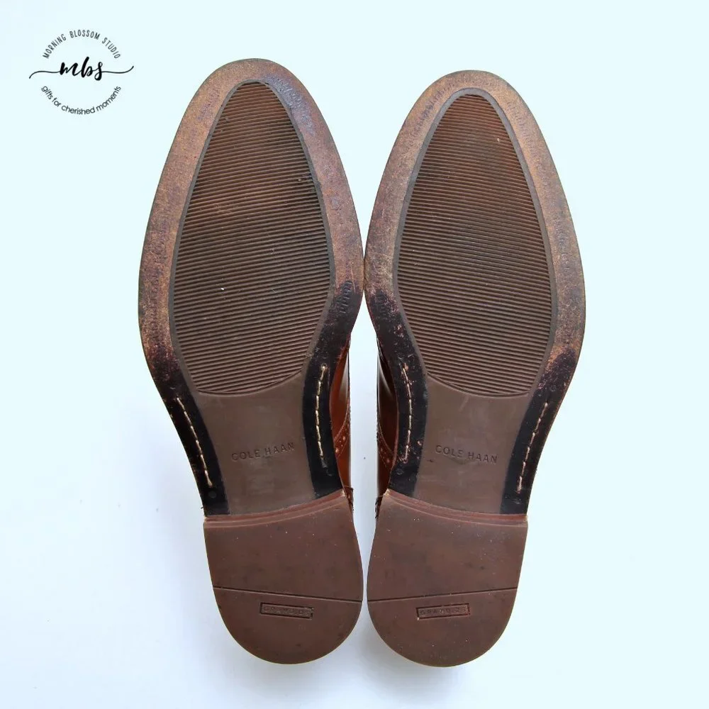Cole Haan Modern Classics Wingtip Derby Shoes Brown Men‎ 10